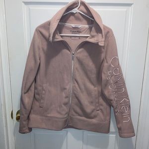 Calvin Klein Performance pink zip-up fleece size Large